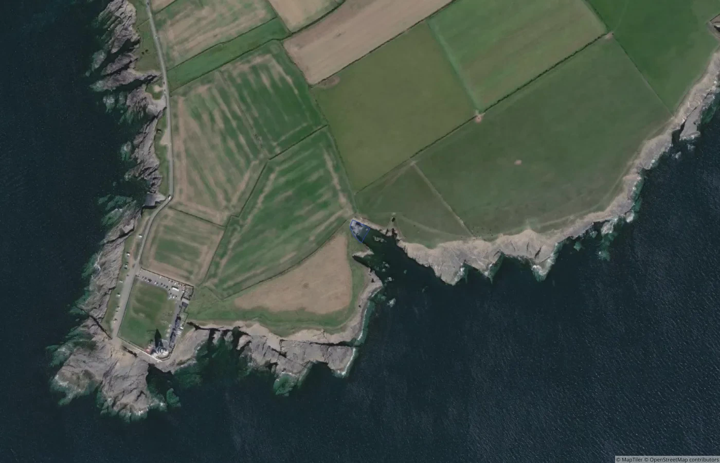 Aerial map view of Unnamed Natural Shore — Hook Peninsula Coast 12 in County Wexford