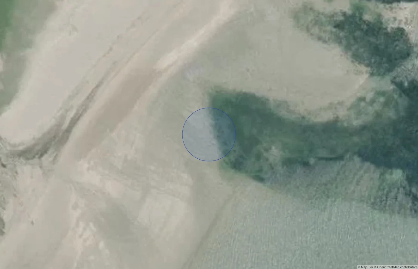 Aerial map view of Dumhach, Inishbofin in County Galway