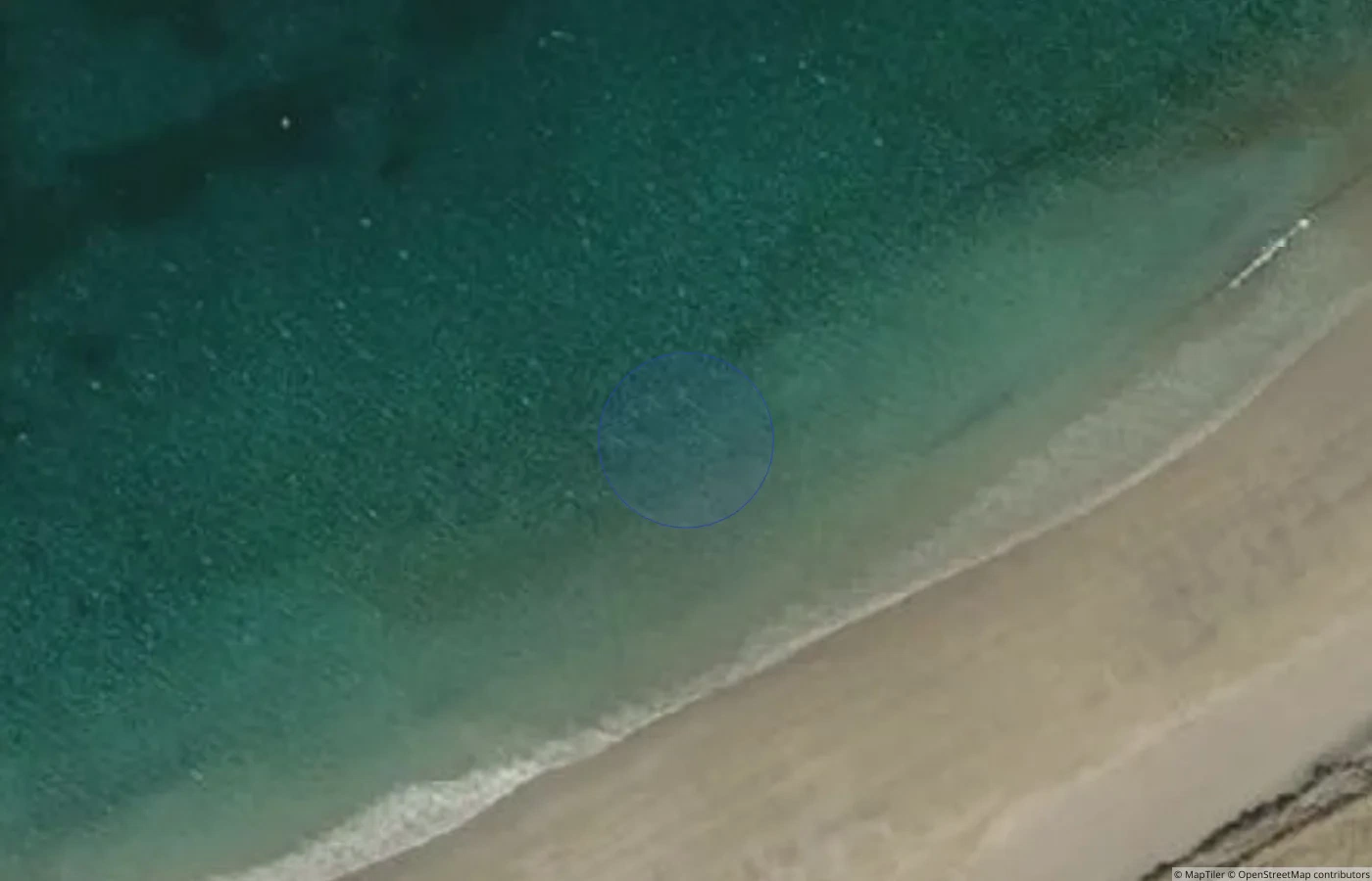 Aerial map view of Carrowmore Beach, Louisburgh in County Mayo