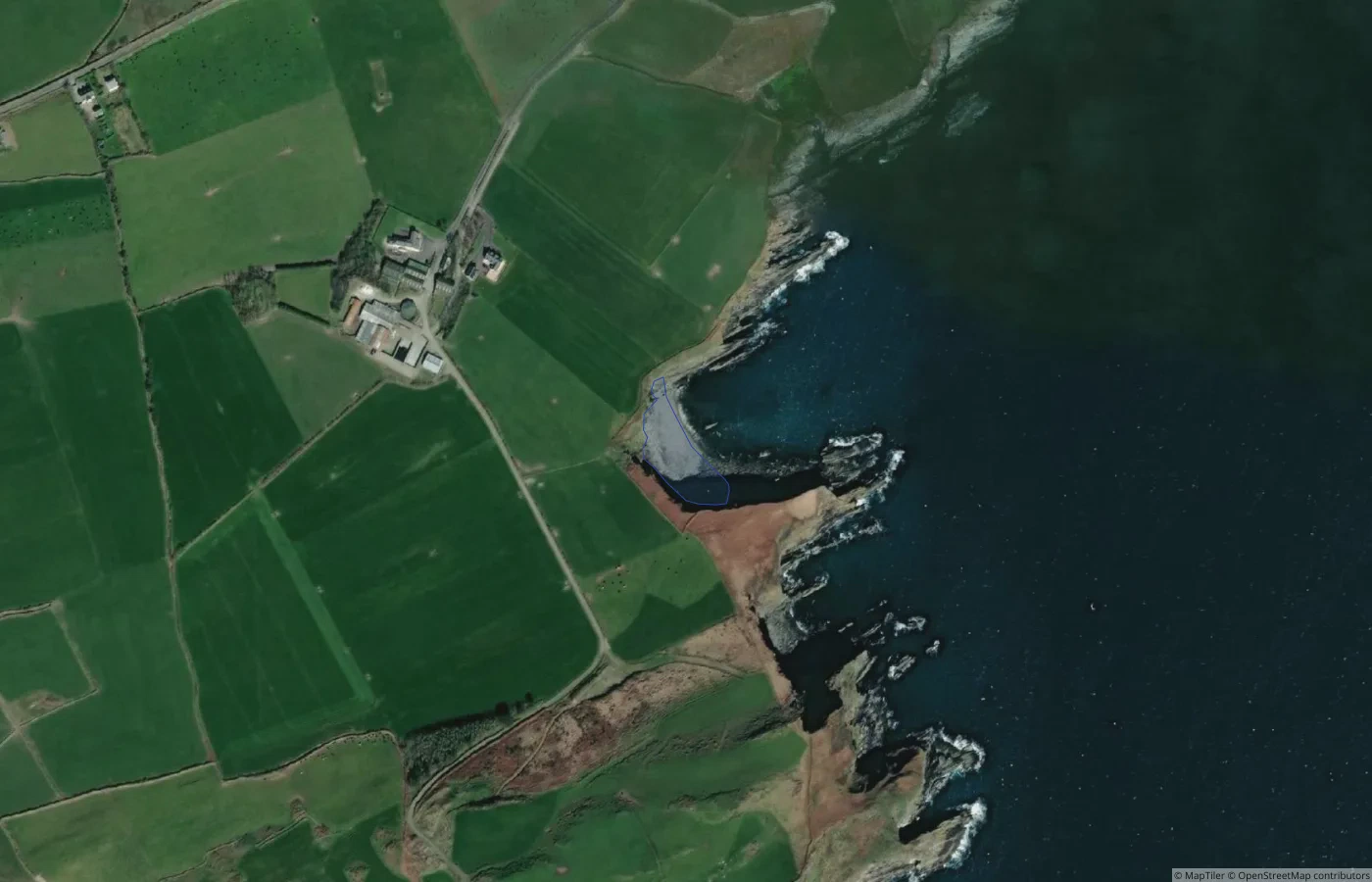 Aerial map view of Fearann Uí Chonchúir in County Cork