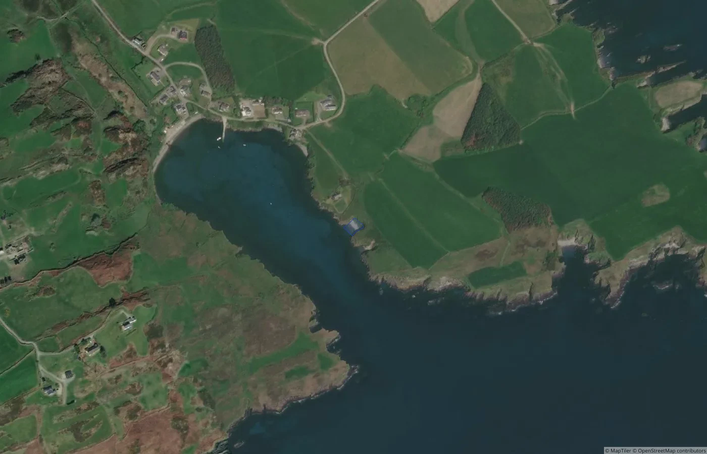 Aerial map view of Cuas Dall in County Cork