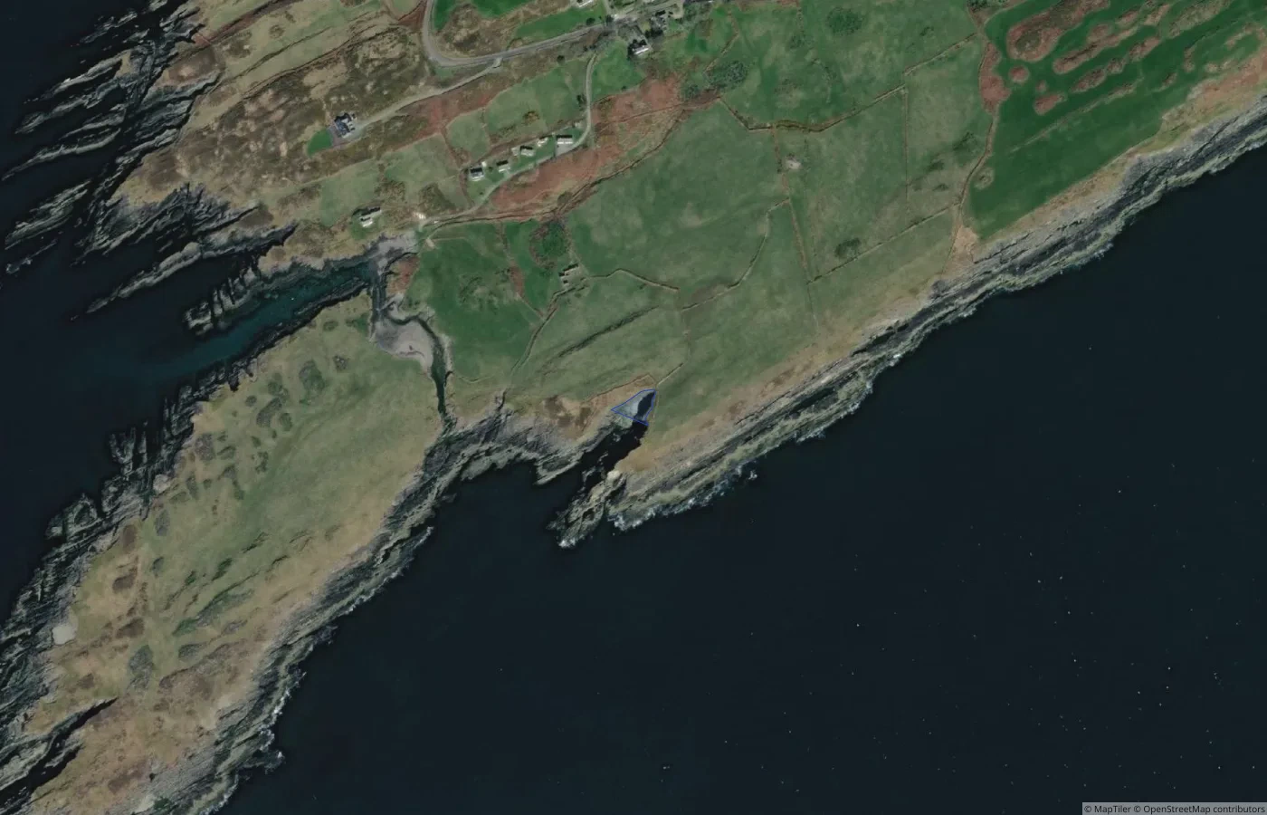 Aerial map view of Cuas na mBarc in County Cork