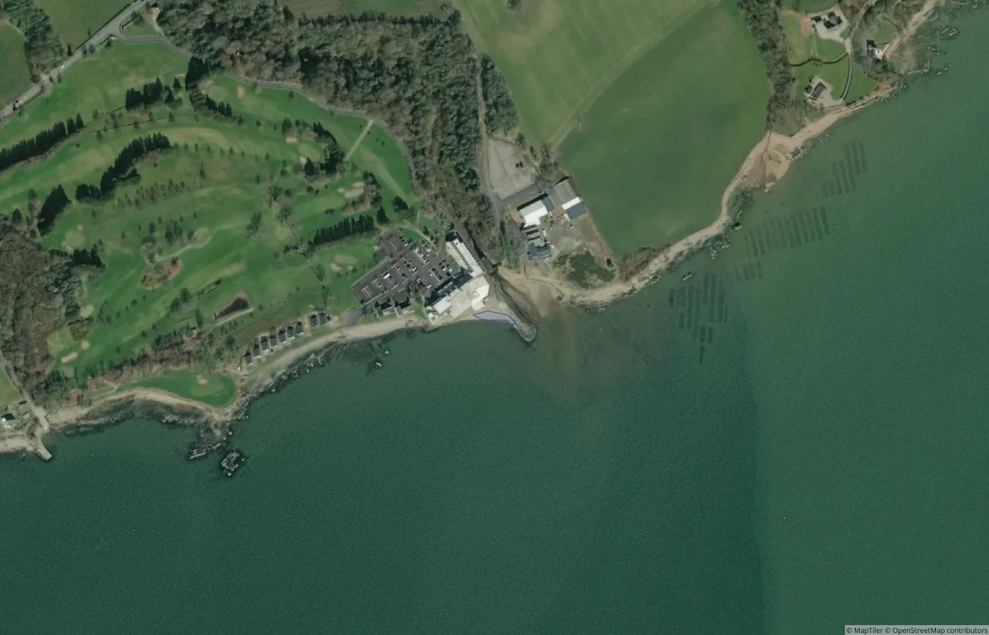 Aerial map view of Unnamed Natural Shore — Inishowen Coast 01 in County Donegal