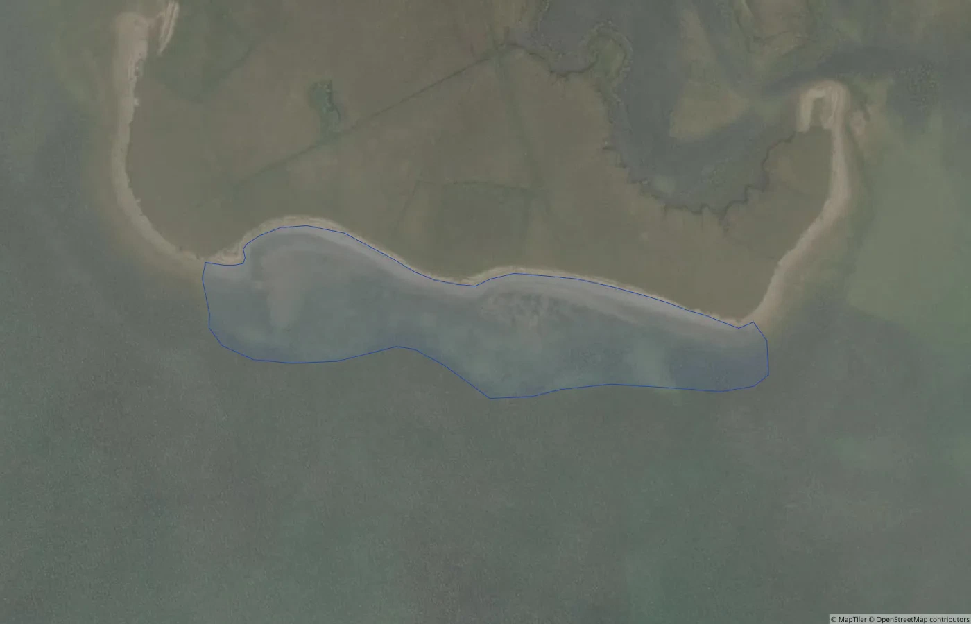 Aerial map view of Rinnaveeloge in County Mayo